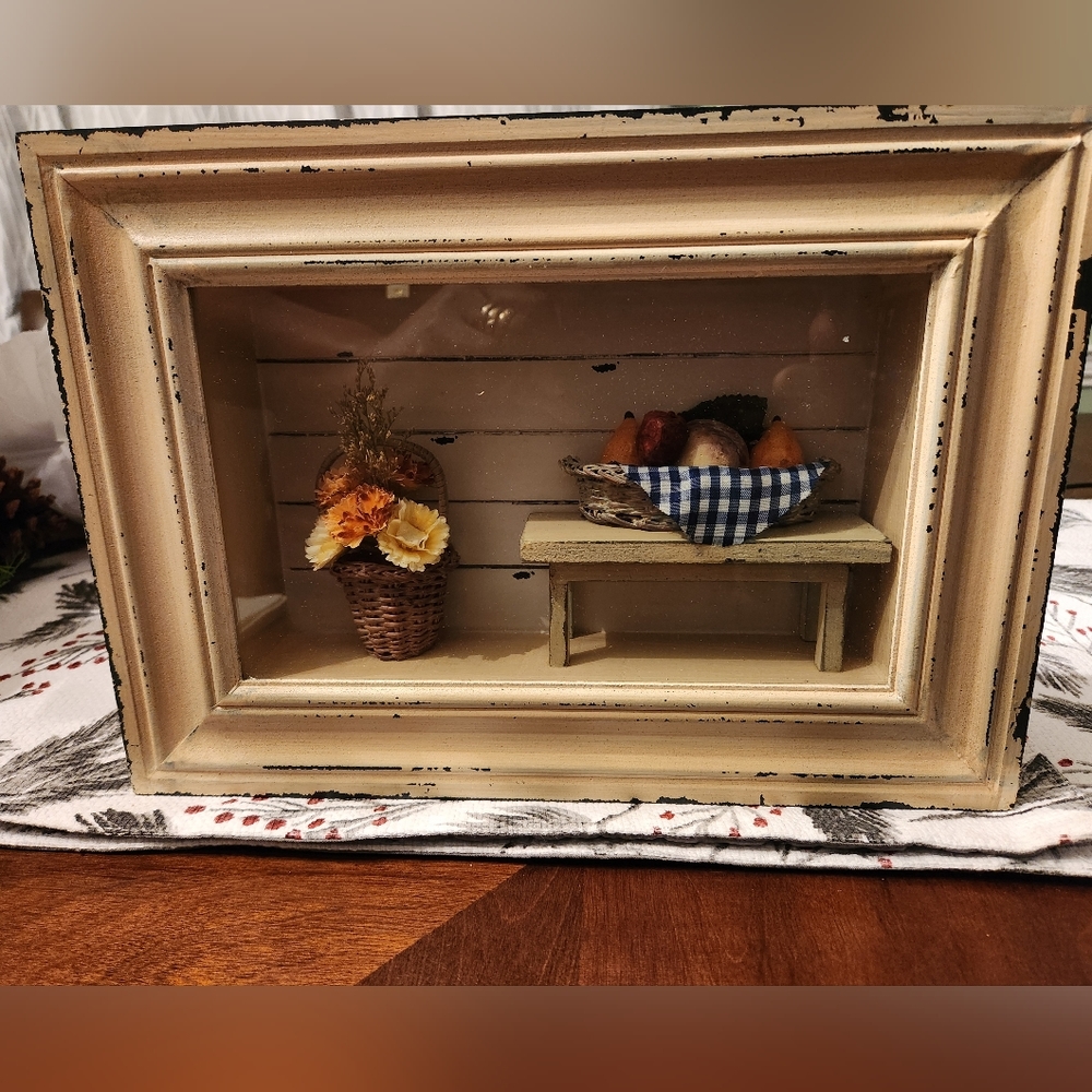Rustic 3D Picture fruit Basket